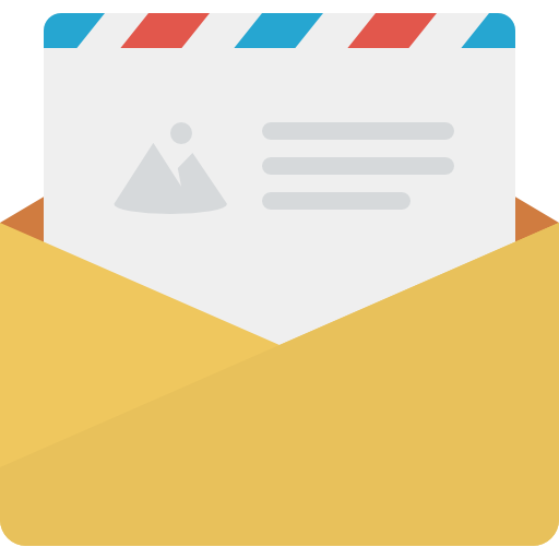 email icon in contact secton